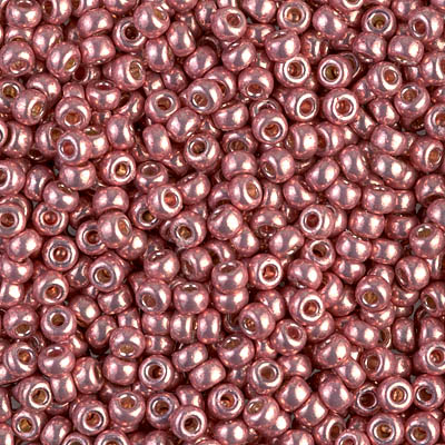 Caravan Beads - Miyuki - 8-4209: 8/0 Duracoat Galvanized Dark Coral Miyuki  Seed Bead #8-4209*