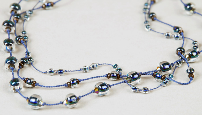 Multi-strand Knotted Necklace