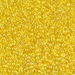 11-252:  HALF PACK 11/0 Transparent Yellow AB Miyuki Seed Bead approx 125 grams - 11-252_1/2pk