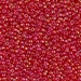 11-254D:  HALF PACK 11/0 Transparent Dark Red AB Miyuki Seed Bead approx 125 grams - 11-254D_1/2pk