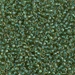 11-375:  HALF PACK 11/0 Sparkling Green Lined Light Topaz Luster Miyuki Seed Bead approx 125 grams - 11-375_1/2pk