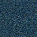 15-1826:  HALF PACK 15/0 Midnight Blue Lined Topaz AB Miyuki Seed Bead approx 125 grams - 15-1826_1/2pk