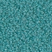 15-2208:  HALF PACK 15/0 Turquoise Green Lined Crystal AB  Miyuki Seed Bead approx 125 grams - 15-2208_1/2pk