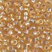 6-1003:  HALF PACK 6/0 Silverlined Gold AB Miyuki Seed Bead approx 125 grams - 6-1003_1/2pk