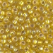6-1006:  HALF PACK 6/0 Silverlined Yellow AB  Miyuki Seed Bead approx 125 grams - 6-1006_1/2pk