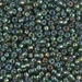 8-1026:  HALF PACK 8/0 Silverlined Olive AB Miyuki Seed Bead approx 125 grams - 8-1026_1/2pk
