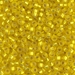 8-6F:  HALF PACK 8/0 Matte Silverlined Yellow  Miyuki Seed Bead approx 125 grams - 8-6F_1/2pk