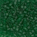 DBL-0746:  HALF PACK Matte Transparent Green 8/0 Miyuki Delica Bead 50 grams - DBL-0746_1/2pk