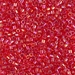 DBM0172:  HALF PACK Transparent Red AB 10/0 Miyuki Delica Bead 50 grams - DBM0172_1/2pk