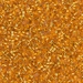 DBS0045:  HALF PACK Silverlined Orange  15/0 Miyuki Delica Bead 50 grams - DBS0045_1/2pk