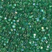 SB18-179:  HALF PACK Miyuki 1.8mm Square Bead Transparent Green AB approx 125 grams - SB18-179_1/2pk