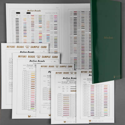 Caravan Beads - - 11/0 Delica Cards: Miyuki Sample Cards which include ...