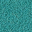 15-481:  15/0 Opaque Turquoise Green AB  Miyuki Seed Bead 