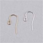 191-018:  Earwire with small ball (Sterling or Gold-Filled) 