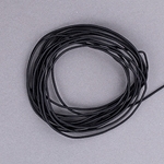 520-EL-B2: 2mm Fabric Covered Black Elastic Cord 10ft   