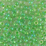6-228:  6/0 Light Green Lined Crystal Miyuki Seed Bead 