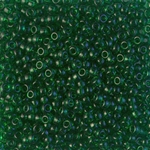 8-146:  8/0 Transparent Green  Miyuki Seed Bead 