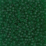 8-146F:  8/0 Matte Transparent Green  Miyuki Seed Bead 