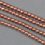 AFR-207:  4.5mm Copper Bicone Ethiopian 30-inch strand (approx 170 pcs) 