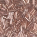 BGL2-197H:  6mm Miyuki Bugle Bead Copper Lined Crystal Hex Cut - BGL2-197H*