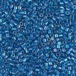 DBM0177:  Transparent Capri Blue AB 10/0 Miyuki Delica Bead 