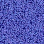 DBS1597:  Matte Opaque Cyan Blue AB 15/0 Miyuki Delica Bead 