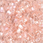 HTL-365:  Light Shell Pink Luster Miyuki Half Tila - Discontinued 