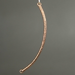 MET-00032: 58mm Antique Copper Curved Bar w/ Loops 
