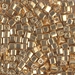 SB3-1052:  Miyuki 3mm Square Bead Galvanized Gold - SB3-1052*