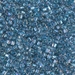 TR10-1137:  Miyuki 10/0 Triangle Sparkling Light Blue Lined Crystal AB - TR10-1137*