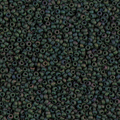 Miyuki Seed Beads - Matte Black 15/0