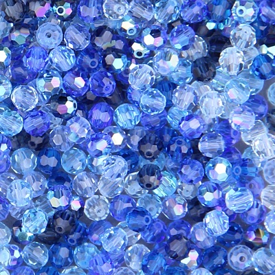 Caravan Beads - Swarovski - 284-RMIX-10: 5000 4mm faceted round Crystal  Tranquility Mix (72 pcs) #284-RMIX-10