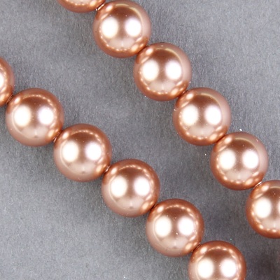 rose gold pearl beads