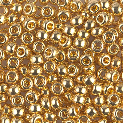 Caravan Beads - Miyuki - 6-191F: 6/0 Matte 24kt Gold Plated Miyuki
