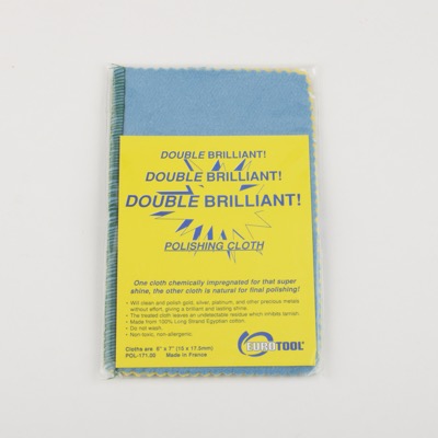 Brilliant Double Polishing Cloth 6 x 7 Inch