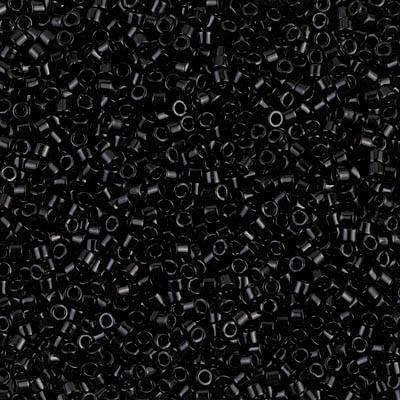 Miyuki Matte Black Beads (DB0310) - Size 11/0