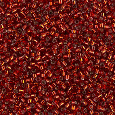 Miyuki Delica Metallic Brick Glass Red Beads (Size 11/0)