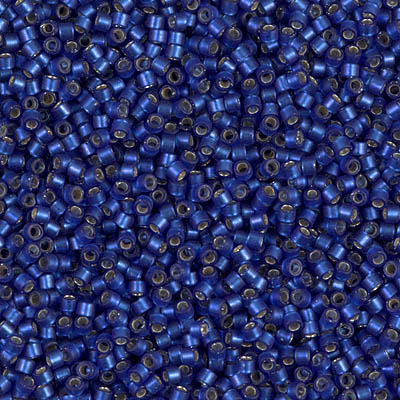 Caravan Beads DB0693 Dyed Semi Frosted Silverlined Dusk Blue