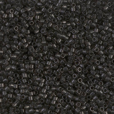 Black glass beads, Miyuki Delica Beads, Opaque Black