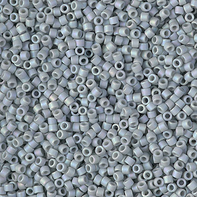 Matte Opaque Grey Miyuki Seed Beads 6/0