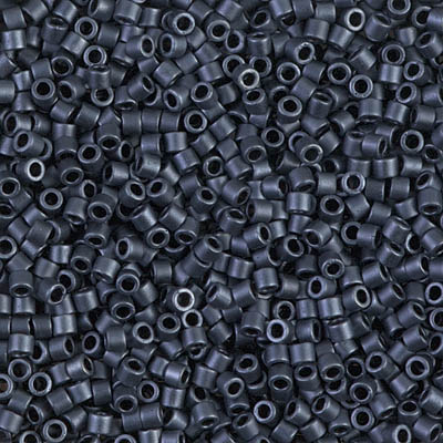 Delicas Size 10 Miyuki Seed Beads -- 001 Gunmetal