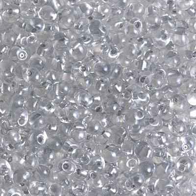 Miyuki DROP Seed Beads 3.4mm BLACK (10 grams tube)