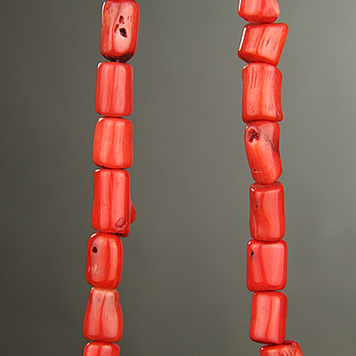 Coral Beads  Dyed Sea Bamboo Coral Teardrop Beads 