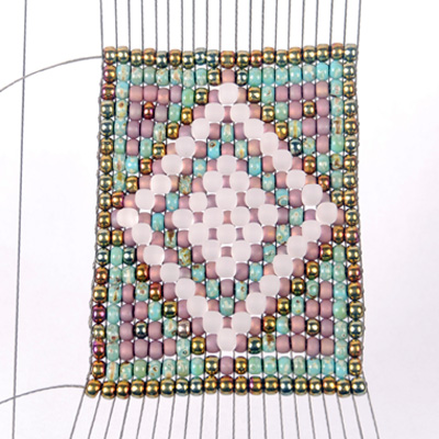 Finished pattern for loom bracelet