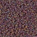 11-134FR:  HALF PACK 11/0 Matte Transparent Dark Topaz AB Miyuki Seed Bead approx 125 grams - 11-134FR_1/2pk