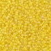 11-136FR:  HALF PACK 11/0 Matte Transparent Yellow AB Miyuki Seed Bead approx 125 grams - 11-136FR_1/2pk