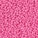 11-1385:  HALF PACK 11/0 Dyed Opaque Carnation Pink Miyuki Seed Bead approx 125 grams - 11-1385_1/2pk