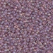 11-142FR:  HALF PACK 11/0 Matte Transparent Smoky Amethyst AB Miyuki Seed Bead approx 125 grams - 11-142FR_1/2pk