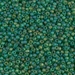 11-146FR:  HALF PACK 11/0 Matte Transparent Green AB Miyuki Seed Bead approx 125 grams - 11-146FR_1/2pk