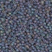 11-152FR:  HALF PACK 11/0 Matte Transparent Gray  AB Miyuki Seed Bead approx 125 grams - 11-152FR_1/2pk